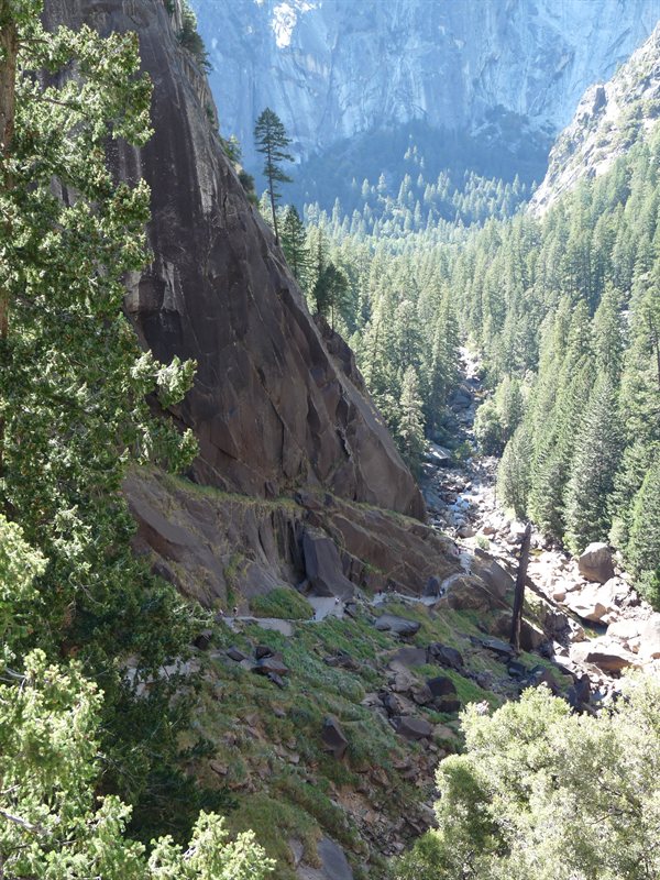 The path leading up to the top of Vernal Falls