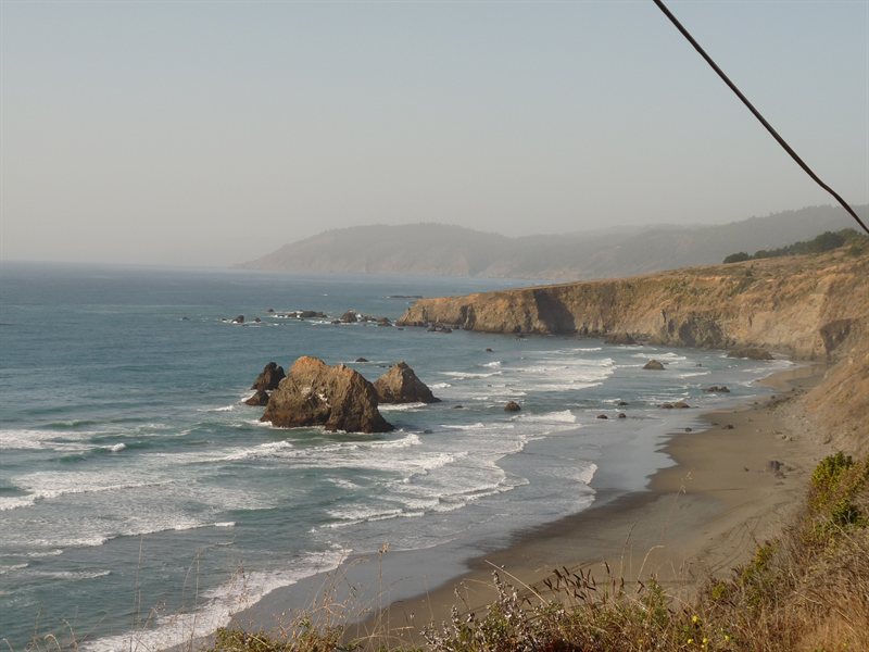 The Pacific Coast on Highway 1