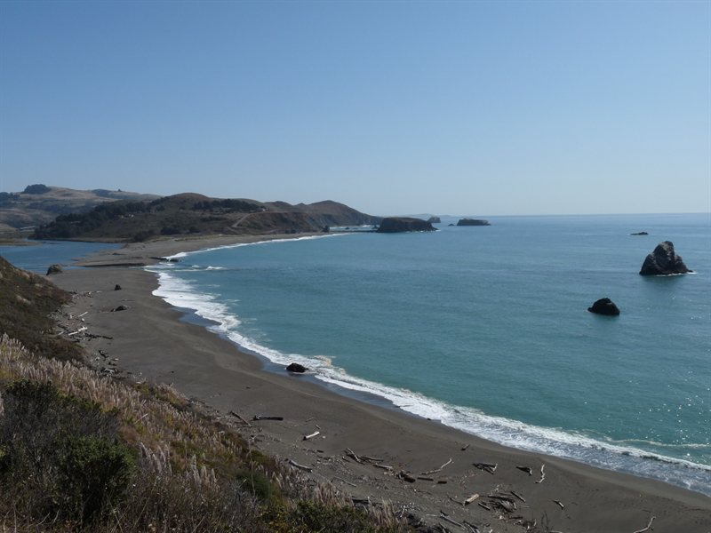 The Pacific Coast on Highway 1