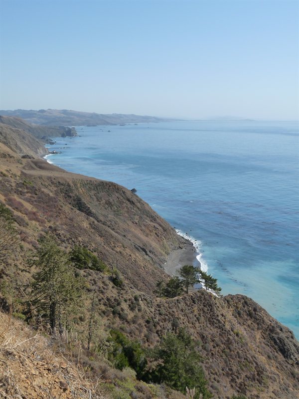 The Pacific Coast on Highway 1