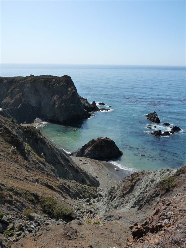 The Pacific Coast on Highway 1