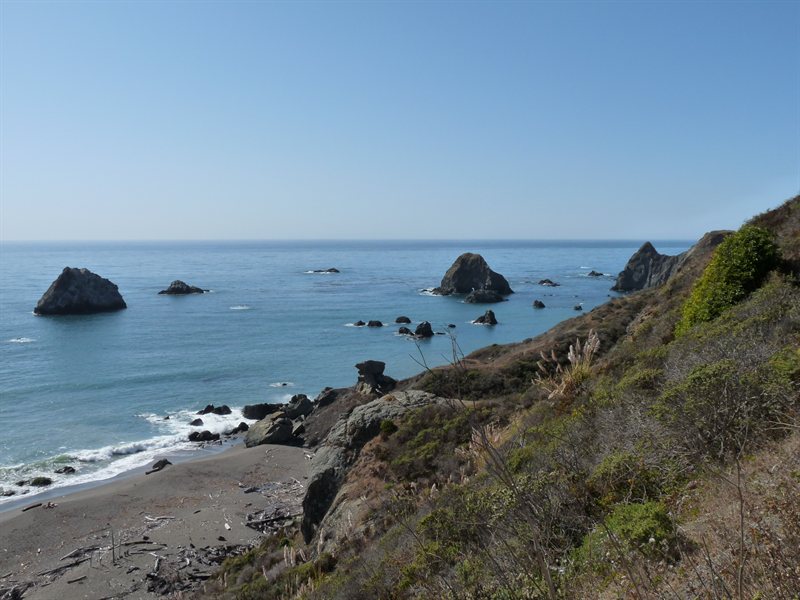 The Pacific Coast on Highway 1