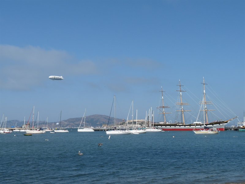 Airship over San Francisco Bay