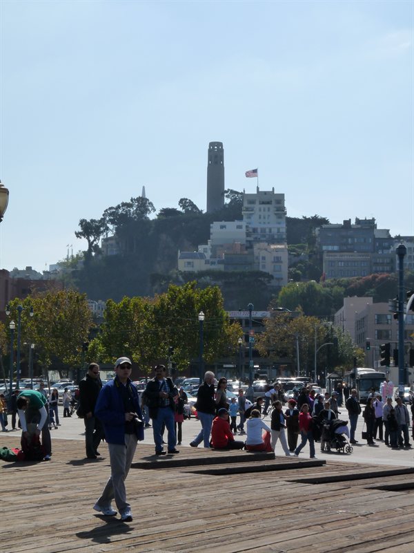Coit Tower from Fisherman's Wharf