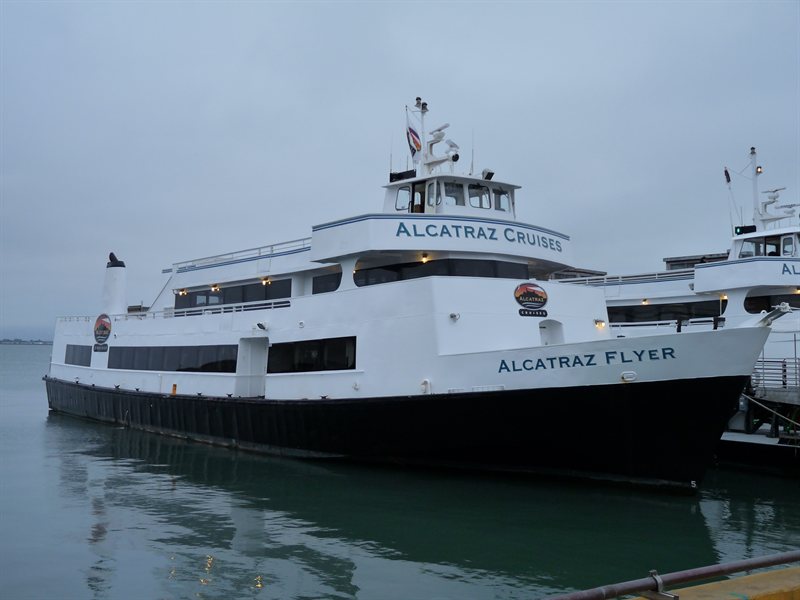 The boat to Alcatraz