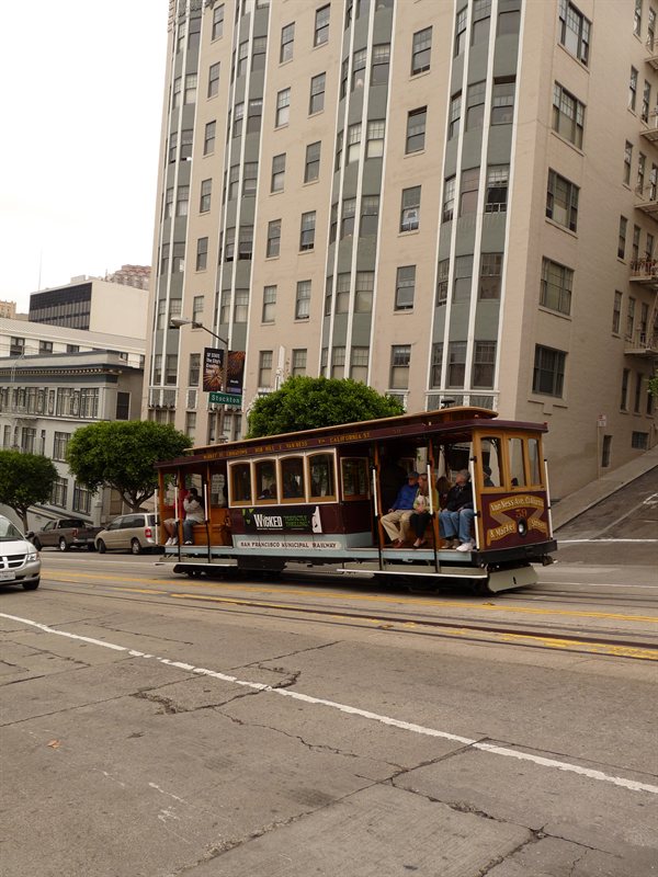 Cable car in San Francisco