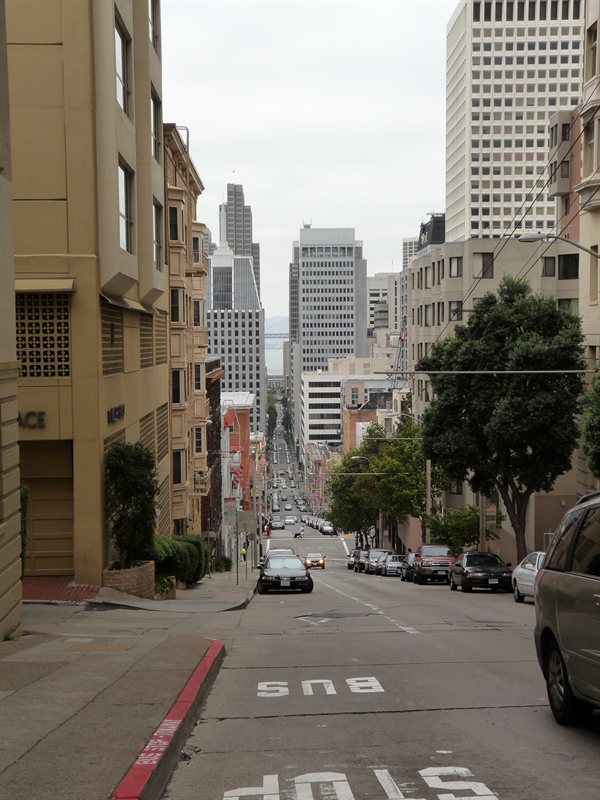 Steep streets in San Francisco