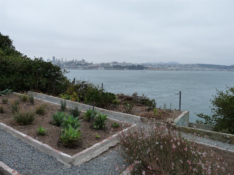 The inmates' garden on Alcatraz