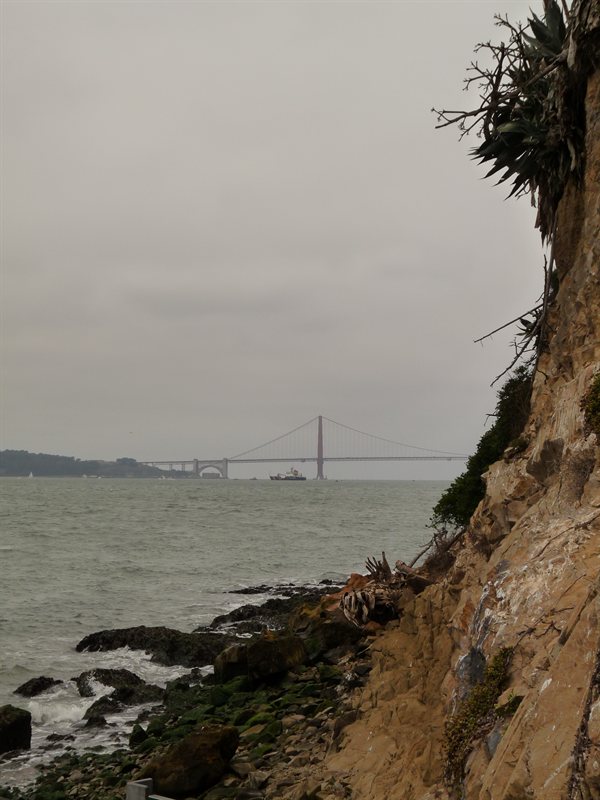 View of the Golden Gate Bridge from Alcatraz