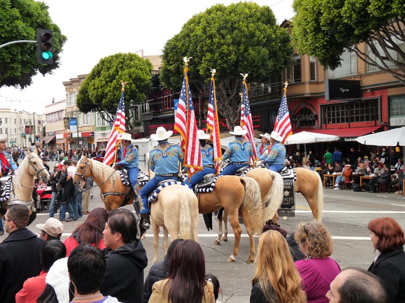 Horses on display at the Italian Heritage Day Parade
