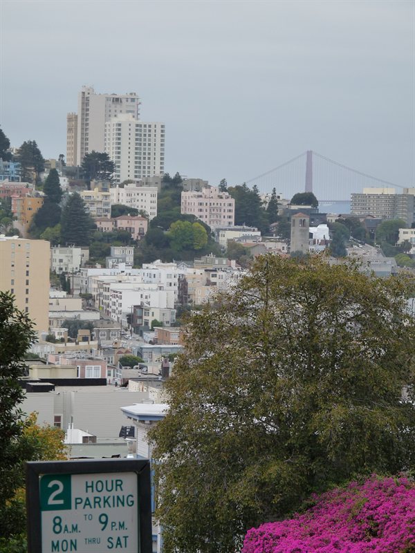San Francisco and the Golden Gate Bridge from Telegraph Hill