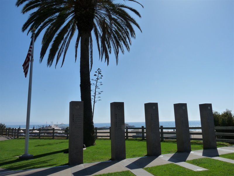 Memorial to the armed services in Santa Monica