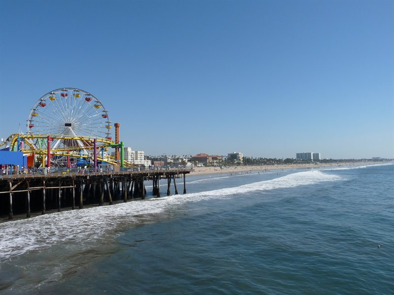 Santa Monica Beach and Pier