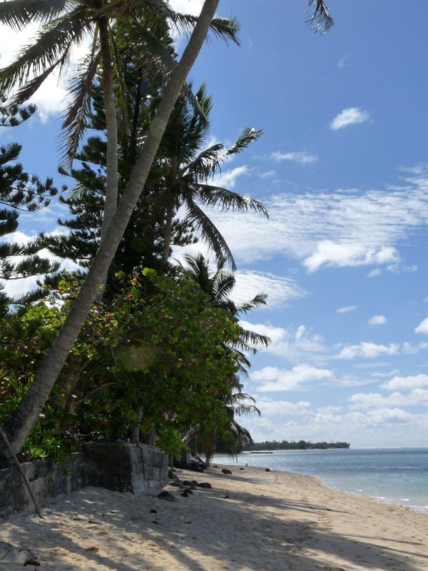 Beach across from the Guesthouse