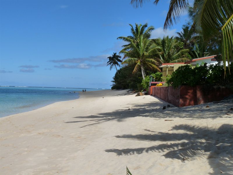 Beach across from the Guesthouse