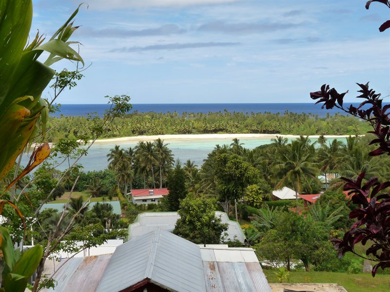 View over Muri Beach Islands