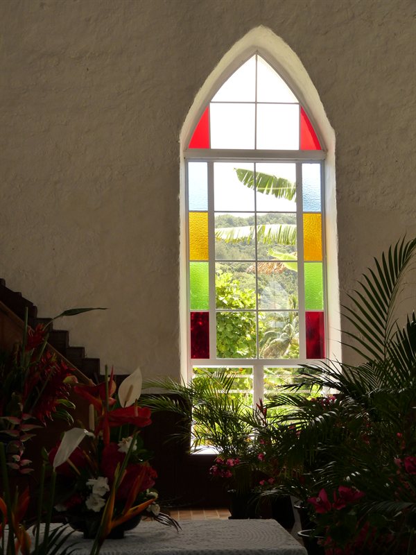 Inside Titikaveka Church