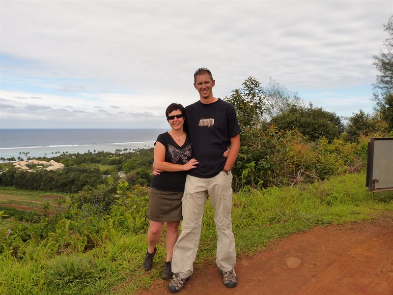 Us at viewpoint near Hilton "resort"