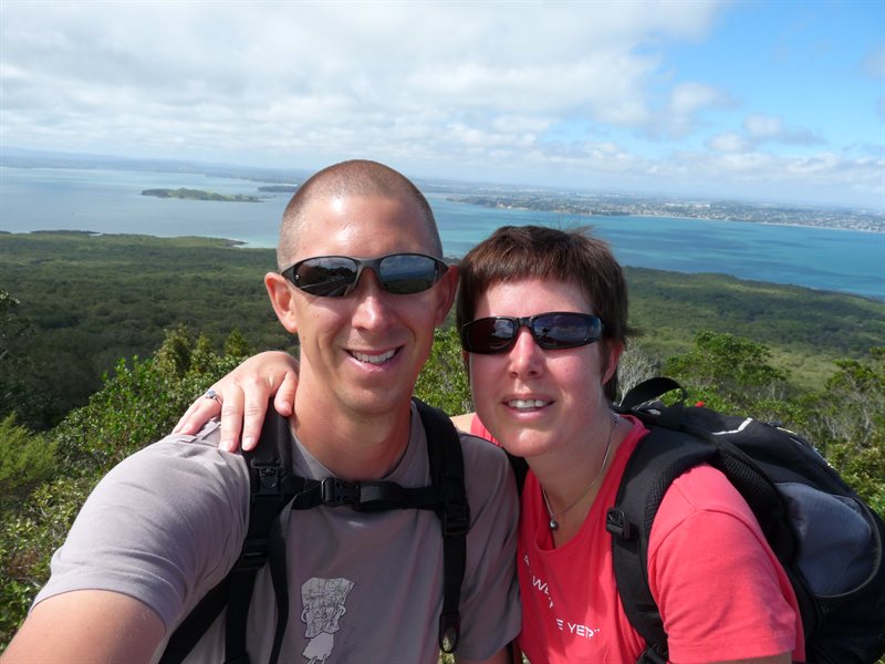Us at the top of Rangitoto