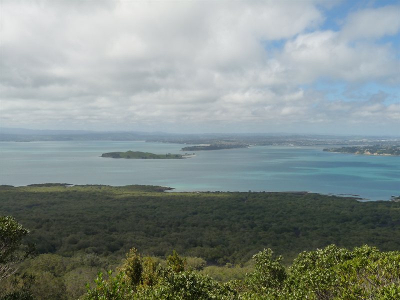View over the Bay from the top of Rangitoto