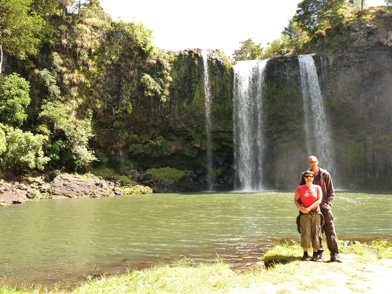 Us at Whangarei Falls