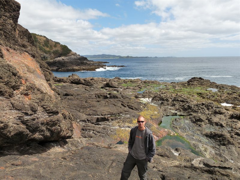 Ed at Matapouri Beach