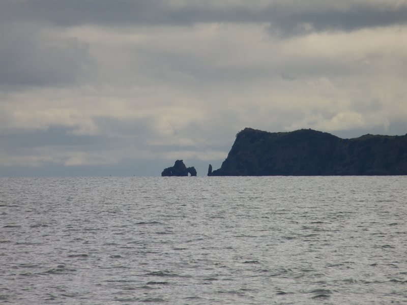 Sailing through the Bay of Islands
