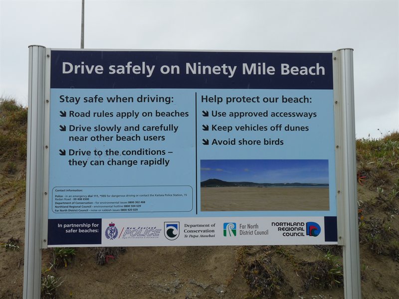 The closest we got to 90 mile beach before the rain started