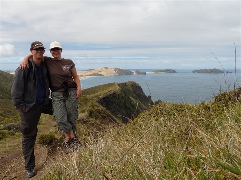 Us overlooking Sandy Bay