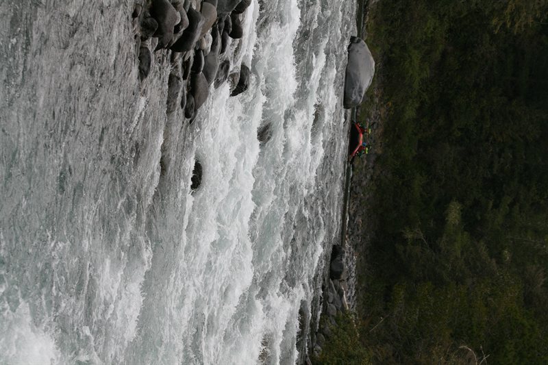Rafting down the Tongariro River