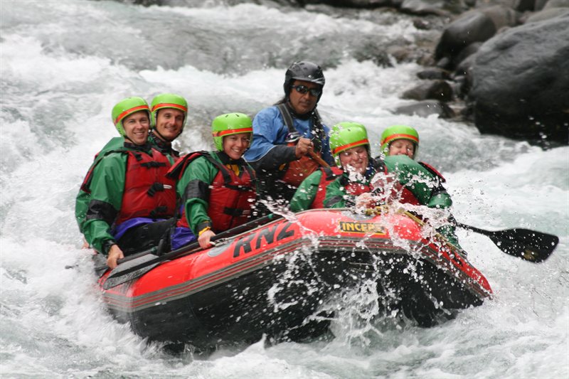 Rafting down the Tongariro River