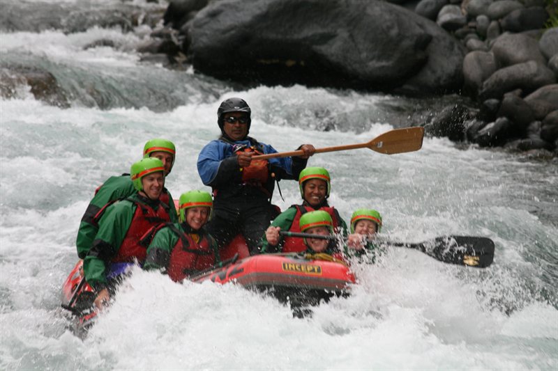 Rafting down the Tongariro River