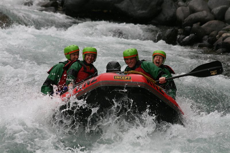 Rafting down the Tongariro River