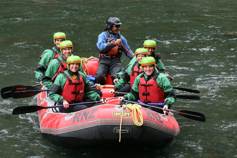 Rafting down the Tongariro River