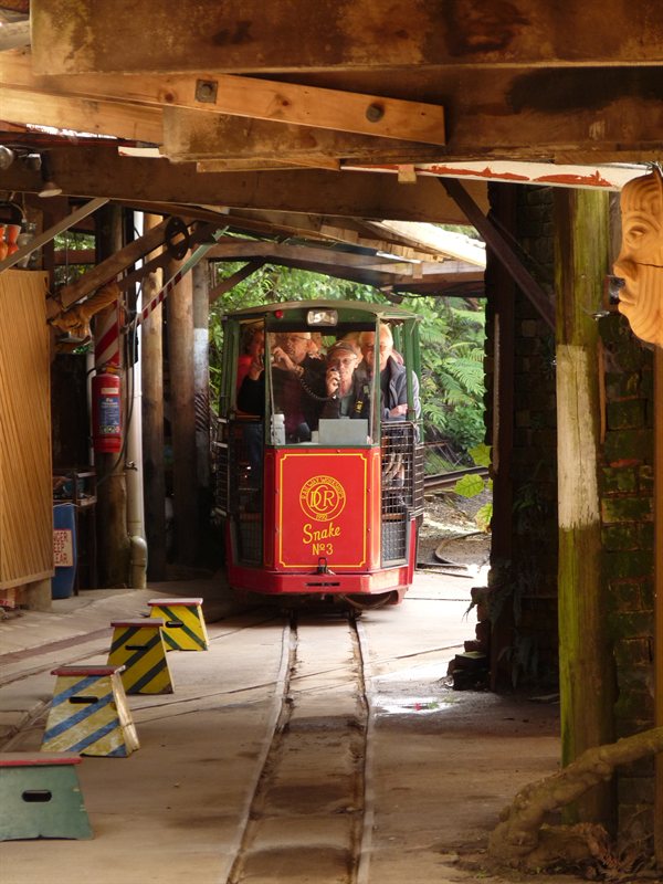 Train coming into the station