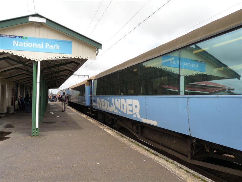 The train in the National Park Station