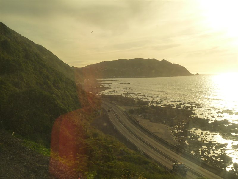 Arriving at the coast just before Wellington