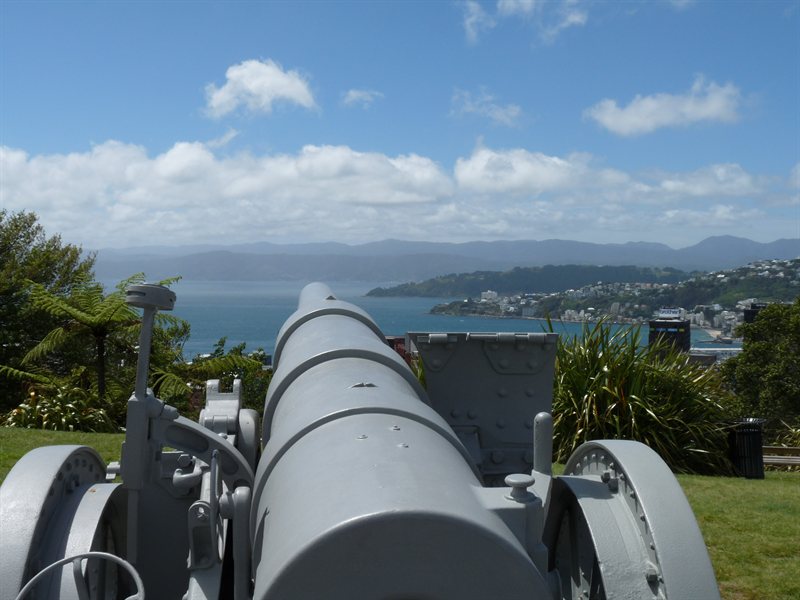 Gun Battery overlooking Wellington Harbour