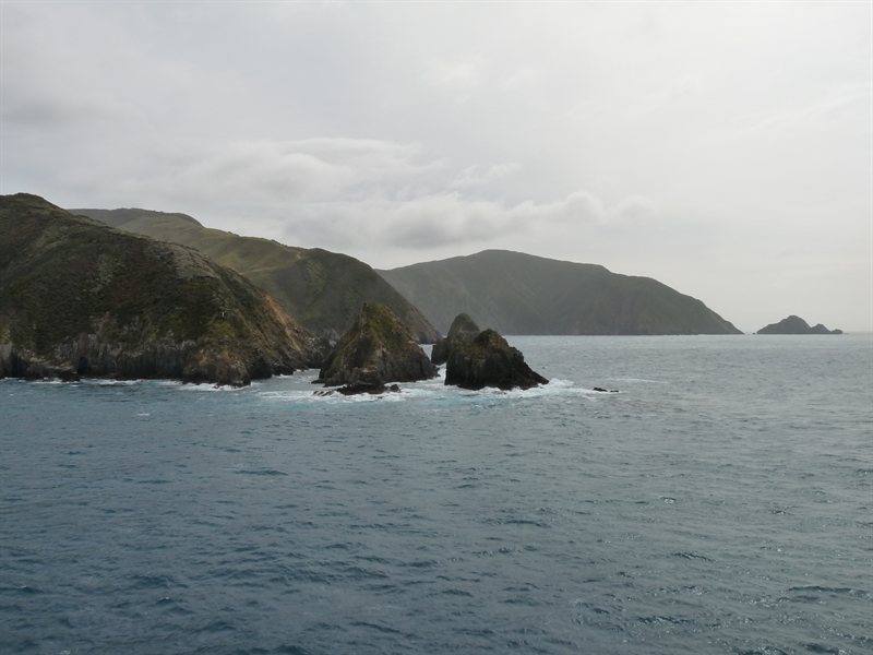 Entering Marlborough Sound on the ferry
