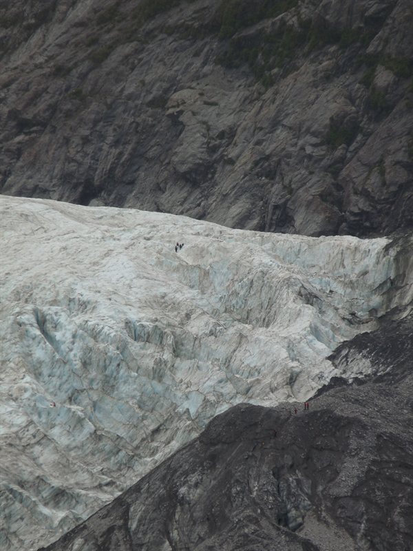 Climbers on Franz Joseph Glacier