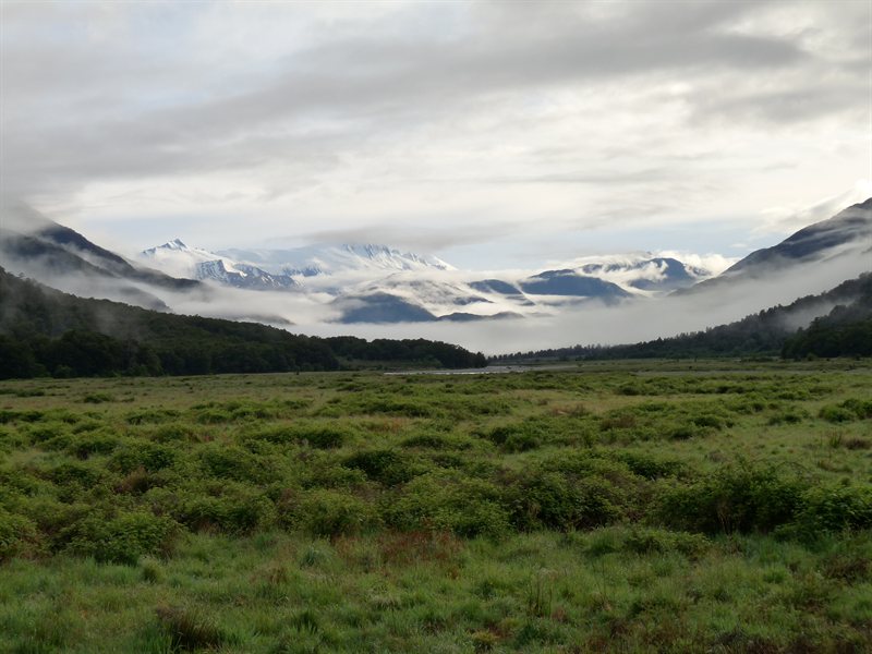 Mount Hooker viewed from our campsite