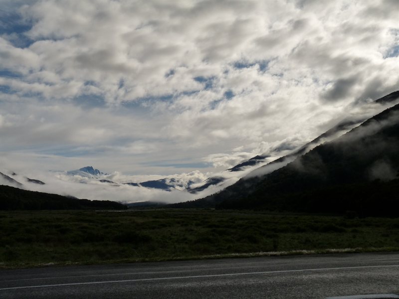 Mount Hooker viewed from our campsite