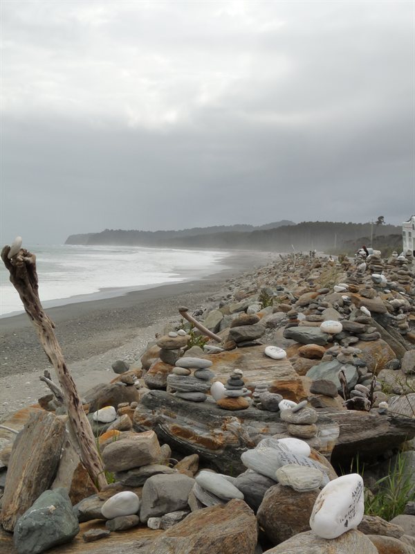 Stones at Bruce Bay