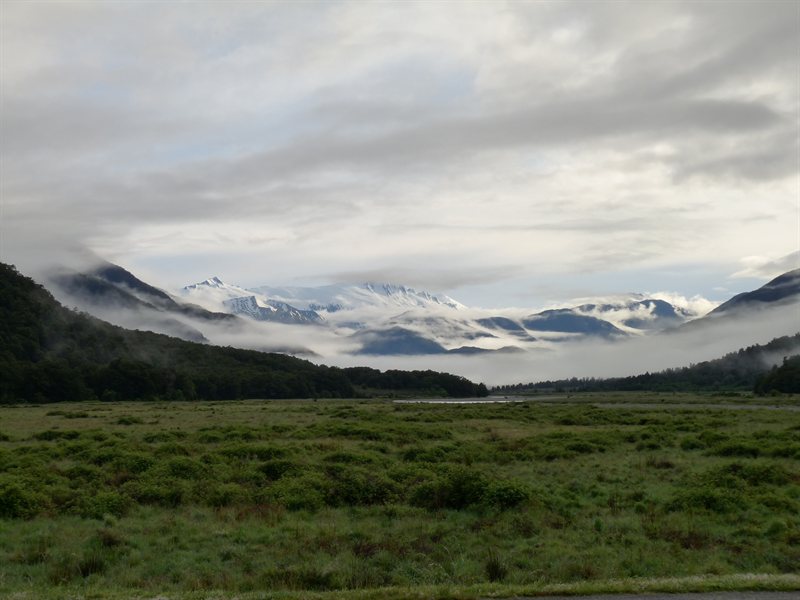 Mount Hooker viewed from our campsite