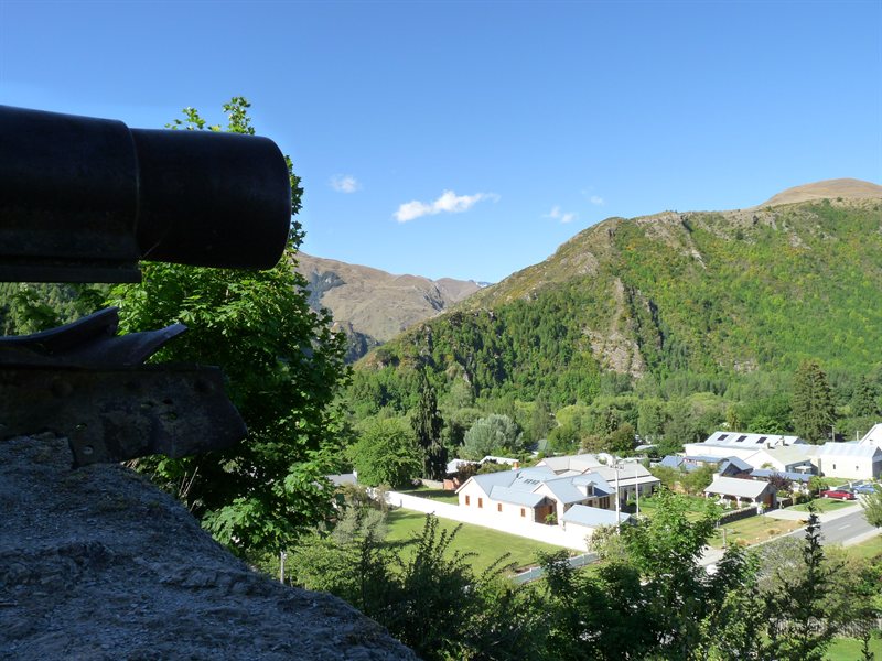 View from memorial in Arrowtown
