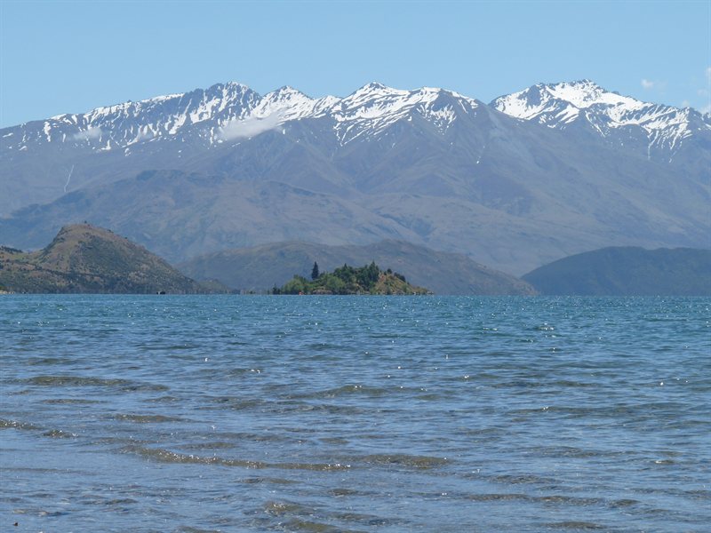 The view over Lake Wanaka from Wanaka