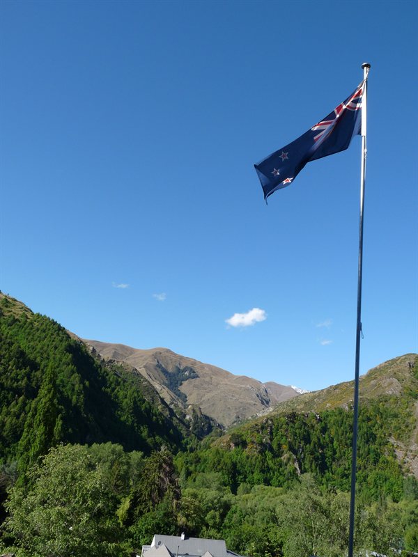 View from memorial in Arrowtown