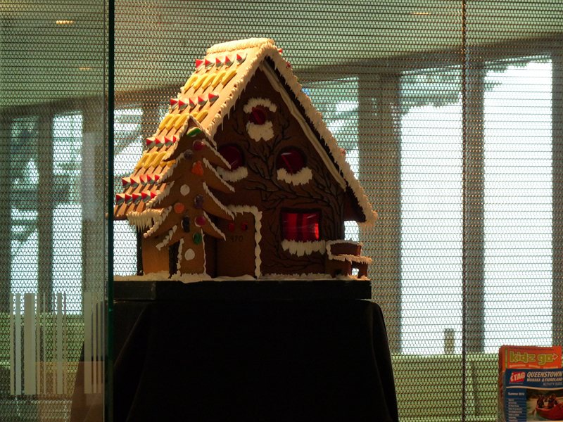 Really cool gingerbread house!