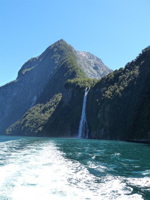Waterfalls in Milford Sound