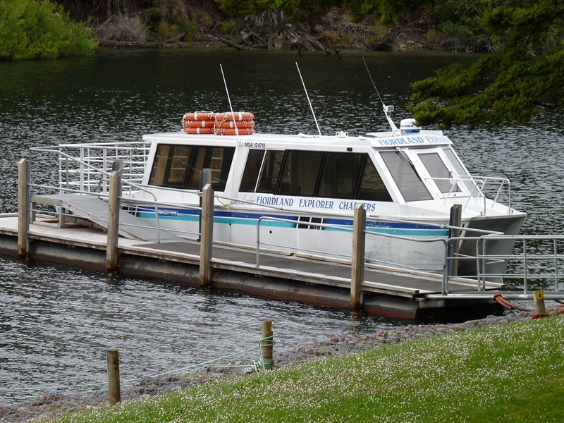 Our boat for crossing Lake Manapouri